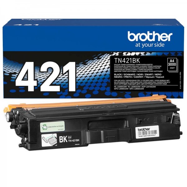 Brother Toner TN421BK schwarz Druckleistung ca. 3000 Seiten