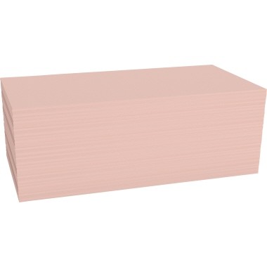 Moderationskarte Rechteck 20x10cm rosa 500 St./Pack