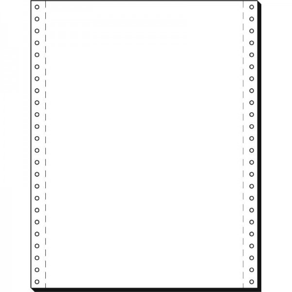 EDV-Papier 12&quot;x240mm 70g/m² LP blanko weiß Maße: 240 x 304,8 mm (B x H),2.000 Bl./Pack