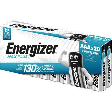 Batterie Micro AAA Energizer Max Plus 20 St./Pack Alkali-Mangan, 1,5V , LR6